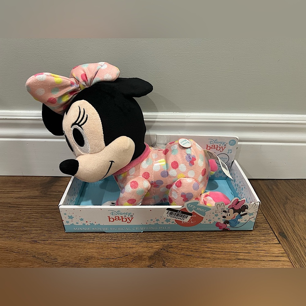 Minnie Mouse Crawling Pal Plush Baby Learning Toy